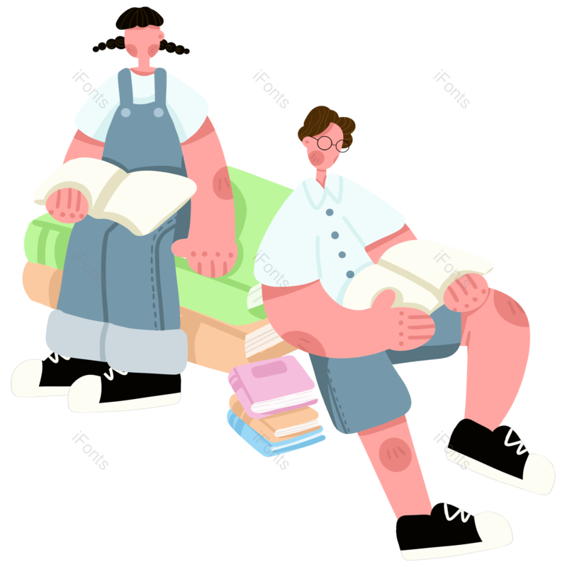 学习图片,开学季元素,阅读PNG,学生免抠素材